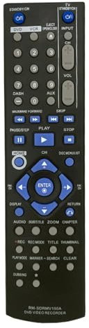 Remote Control For JVC DVD Video Recorder Player RM-SDRMV150A Controller
