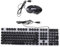 Yardenfun Ensemble Clavier et Souris USB Rétroéclairé Rvb pour Gamer Clavier Antidérapant Érgonomique Filaire Compatible Pc Noir