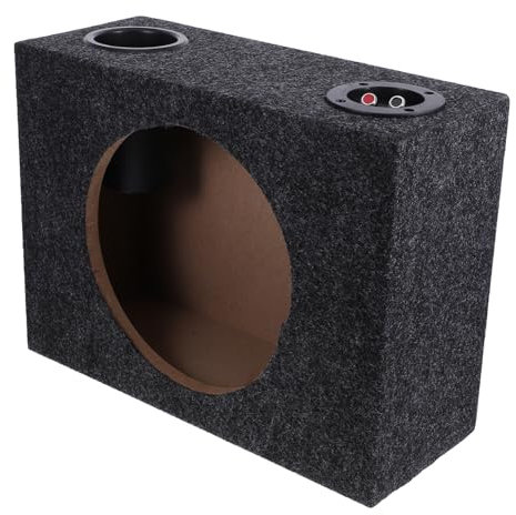 Alipis Caisson de Basses 10 Pouces pour Voiture, Boîtier Audio en Bois Robuste, Installation Facile, Caisson Subwoofer Véhicule, Équipement Audio Automobile, Usage Voiture, Passionnés