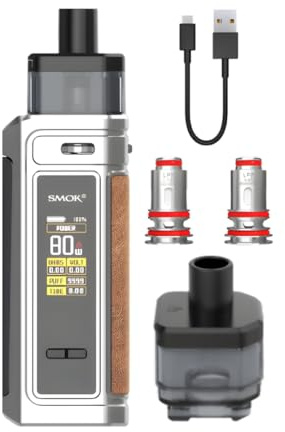 Smok G Priv Pro Vape Kit [Nano Chrome] - No Nicotine | Available in 6 colours - Type-C Fast Charge, Single 18650 Battery (sold separately), 80W Max - Compatible with LP2/RPM 2 Pods