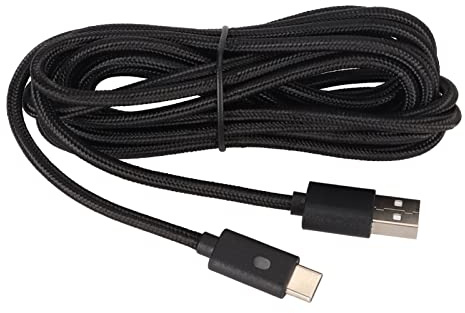 lyrlody Cable de Carga USB Tipo C, Cable Trenzado de Nailon de Carga Rápida con Indicador LED, para Mandos de Series X Lite y Pro