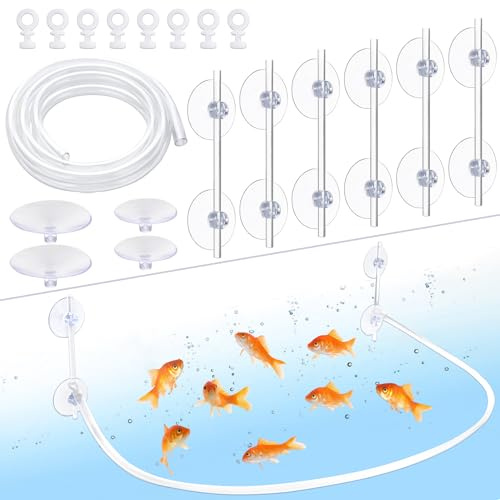 Height-Adjustable Floating Aquarium Plant Corral with Silicone Tubing Kit