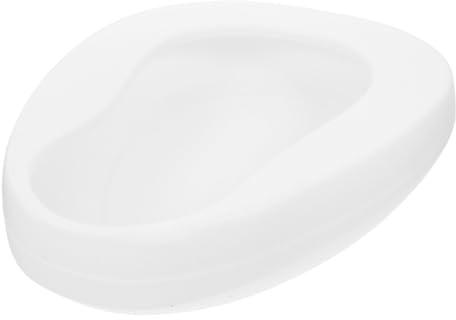 Abaodam Orinal Portátil Blanco para Ancianos y Pacientes Postrados en Cama, Urinario Masculino y Femenino, Cuña Ergonómica para Cuidado Hogar, Dispositivo Sanitario Seguro y Limpio
