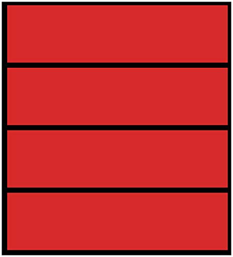 Wallario Möbelfolie/Aufkleber, geeignet für IKEA Malm Kommode mit 4 Schubfächern - Klebefolie Rot