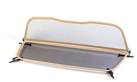 GermanTuningParts Windschott für Audi A3 8V (ab 2014) - Klappbar - mit Schnellverschluss - Beige | Windabweiser | Windblocker | Wind deflector
