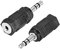sourcing map 3.5mm Male to 2.5mm Female Connector Adapters Couplers 2Pcs for Stereo Video TV Cable Convert