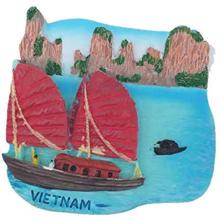 3D Halong Bay Vietnam fridge magnet souvenir gift,Home & kitchen decoration magnetic sticker Vietnam refrigerator magnet collection