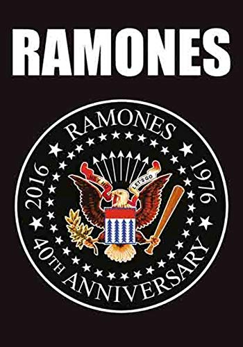 Ramones Posterfahne Seal 40th Anniversary Fahne Poster Flagge Presidential Seal Flag Textilposter Posterflagge