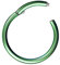 Piercing Ring Segmentring Clicker Scharnier Septum Tragus Helix Ohr Nase Lippe Nasenring Nasenpiercing Lippenpiercing Dünn Grün 1,6mm x 12mm