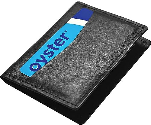 MODAGE Leather Credit Card Holder for Men RFID Blocking Minimalist Slim Card Wallet for Men