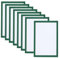 PATIKIL A4 Cadre Photo Magnétique, 8 Pcs Cadre Photo Magnétique Auto-Adhésif, Cadre D'Affichage Magnétique Réutilisable Double Face pour Illustration Photo Murale Vert