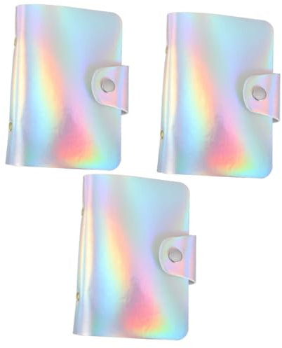 FRCOLOR 3pcs Nail Printing Template Storage Bag Nail Art Stamping Plate Case Package