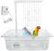 Mingchengheng Papageien-Badewanne - Automatische Wellensittich Vogelbadewanne,Vogel Badewanne Mit Dusche, Automatische Vogelbrunnen, Multifunktionaler Vogeldusche Mit Mehreren Wasserhähnen