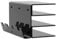 worien Keyboard Mouse Storage Rack Acrylic 3 Tier Stand Frame Keyboard Display Stand Holder Stand for Exhibition Black