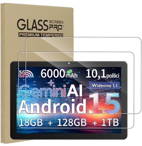 NUCNOK 2 Pack Protector de Pantalla para Rebecco Z70 Tablet (10 Pulgadas),HD Transparente Cristal Templado,9H Dureza,Anti-Arañazos