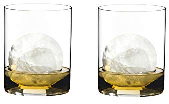 RIEDEL The O Wine Tumbler Whisky H2O, 2er Set, Klares Kristallglas, maschinell gefertigt