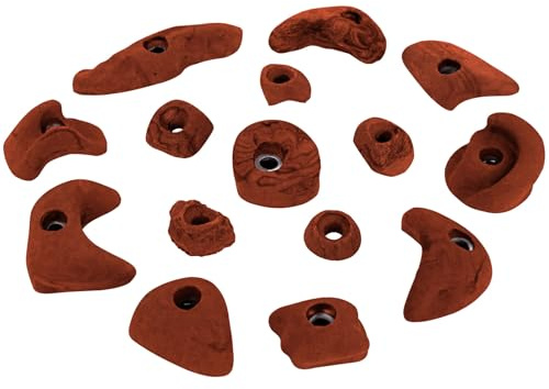 ALPIDEX 15 Klettergriffe Klettersteine Größen L M S Starterset Formen | Bouldersteine, Bouldergriffe, Kletterwandbau, Spielturm, Trainingswand, wetterfest, Indoor, Outdoor, Klettern, Kinder