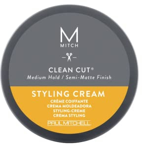 Paul Mitchell MITCH Clean Cut - Styling-Creme für semi-matte Männer-Haare, Haar-Wax für mittleren Halt beim stylen von unkomplizierten Looks, 85 g