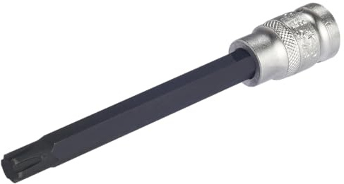 SW-Stahl 04429L Schraubendreheinsatz 1/2 Zoll, Ribe Bit M10 x 140 mm | Präzise Bit-Nuss mit RB-Profil aus Chrom-Vanadium - gehärtete Stecknuss für tief liegende Verschraubungen - robust
