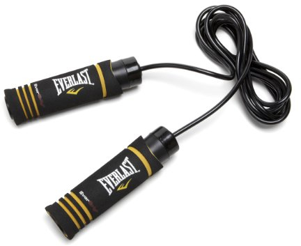Everlast Evergrip Skipping Rope Weighted Black