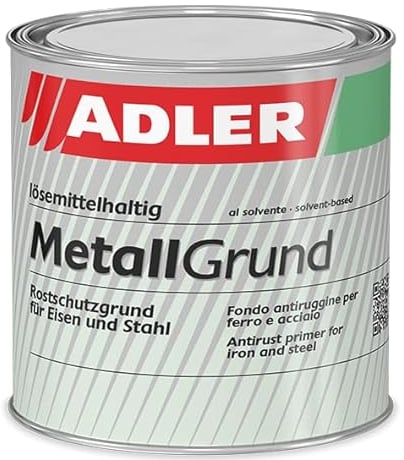 ALDER Metallgrund - 2,5 L Rotbraun - Grundierung & Korrosionsschutz für Eisen und Stahl, für innen und außen