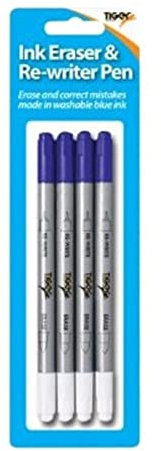 Ink Eraser ReWriter Corrector Eradicator Pens Pack Of Four