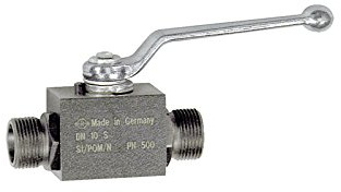 RIEGLER 103506-392.11 Kugelhahn, Hochdruckausführung, schwere Reihe, Stahl, M16x1,5, 1Stk