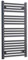 600mm Wide Black Heated Towel Rail Radiator Flat Ladder for Stylish Bathroom (600 x 1000 mm)