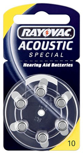 Rayovac 43447 PR70/10A Zink-Luft-Batterien für Hörgeräte, 1 4 V