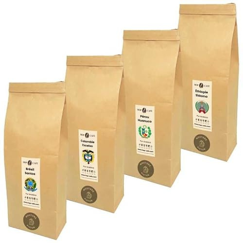 HOP CAFE Pack Découverte Moulu Doux • 4x250g | Mouture Piston