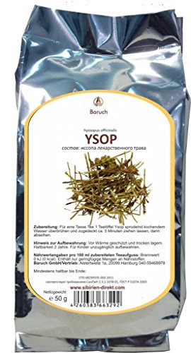 Ysop - (Hyssopus officinalis, Bienenkraut, Duftisoppe, Echter Ysop, Eisenkraut, Eisop, Esope, Gewürzysop, Heisop, Hisopo, Hizopf, Ibsche, Isop, Ispen, Essigkraut, Josefskraut, Weinespenkraut) - 50g