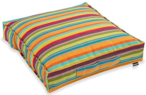 H.O.C.K. Matratzenkissen Outdoor Yucatan (50x50x10cm, Multicolour)