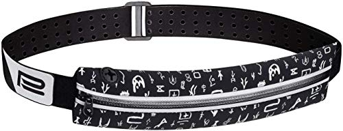 Moderner Laufgürtel GT1 Gürteltasche Hüfttasche Bauchtasche Smartphone Schlüssel Laufen Fitness Reisen - Schwarz