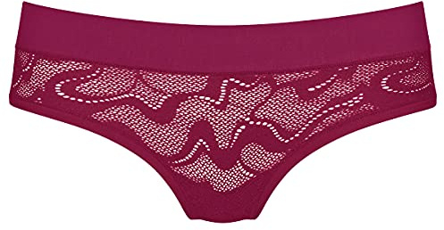 sloggi Women's GO Allround Lace Hipster Underwear, Dark Wine, 1
