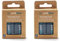 Lot de 4 Piles intelligentes Rechargeables 9 V avec Chargeur USB Bleu pâle, Lithium-ION 9 V 450 mAh, Charge en Moins de 3 Heure