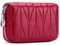 Meowoo RFID Porta Carte Credito Portafoglio Donne Uomo Pelle Cerniera 12 Card slot e 2 Compartimenti (Rosso-1Pcs)