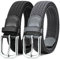 MATLAB 2er-Pack Stretchgürtel für Damen & Herren – Elastische Flechtgürtel aus Stoff, Verstellbar & Dehnbar, 3,3 cm breit, Schwarz & Grau, Länge 110 cm