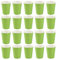 Melitt Lot de 20 gobelets en carton (255 ml) - Couleur - Pour anniversaire ou restauration - Vert