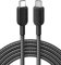 Anker cable usb c carga rapida, 310 cable usb c de 60W y 3A, cargador de carga rápida para iPhone 15, Samsung Galaxy S22, iPad Pro 2021, iPad Mini 6, iPad Air 4, MacBook Pro 2020, Switch (300 cm)