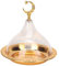 Cake Stand, Multifunctional Food Serving Plate Cake Stand with Dome Lid and Metal Base, Cake Plate Server Cake Tray with Golden Embossed Patterns for Display, Party, Entertaining