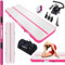 DOBESTS Air Tumbling Track Gymnastikmatte Aufblasbare 3 m 4 m 5 m 6 m Tumble Mats 4 Zoll Dicke Yoga Training Cheerleading Wasserspaß mit elektrischer Pumpe (Pink, 6m)