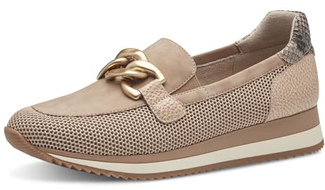 Jana Damen Slipper mit dicker Sohle Vegan, Braun (Taupe), 39 EU