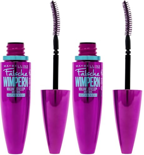 Maybelline The Falsies Mascara Waterproof, Very Black (Pack of 2)