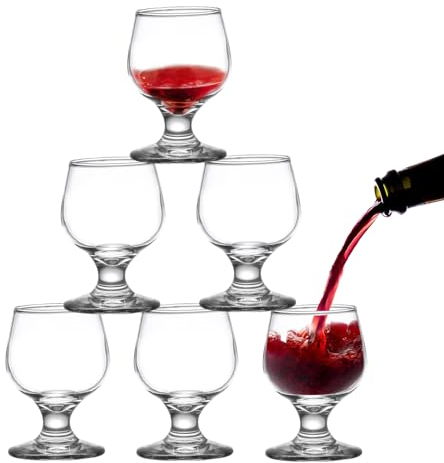 TOATELU Netten Brandy GläSer 100ml SchnapsgläSer Set Von 6, Cognacschwenker Schwenker GläSer, Perfekt FüR Zuhause, Restaurants Und Partys, SpüLmaschinenfest Gut FüR Hochzeit, Bar, Party