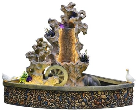 FUHAI-666 Gartenbrunnen Chinesische Hofsteingarten-Wasserdekoration, Fischteich-Balkon-Garten-Taihu-Steinlandschaftsdekoration, in die Außenlayout-Landschaft Askadierendem Springbrunnen