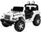 Actionbikes Motors Kinder Elektroauto Jeep Wrangler Rubicon | Fernbedienung mit First Funktion - Kinderauto elektrisch - Elektrofahrzeuge - Elektro Auto für Kinder ab 3 Jahre (1-Sitzer Weiß)