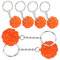PRETYZOOM 6pcs Halloween Party Favors Kürbis Keychain Schlüssel Neuheit Schlüssel