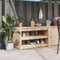JUDYY Outdoor-Küchenschrank 106x55x64 cm Massivholz Kiefer, Outdoor Küche, Grilltisch, Pflanztisch, Outdoor Schrank, Outdoorküche, Sideboard Küche - 832333