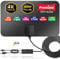 Indoor Aerial for Smart TV, Digital TV Aerial with 360° Reception Amplifier, 300+ Miles Range, Freeview Channels Compatible