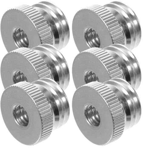 GAROZATION 6 pack Camera Conversion Screw 1/4 inch Female to 5/8 inch Male Thread Adapter for Tripod Mounting Gradienter Screw Nut Lightweight Mount